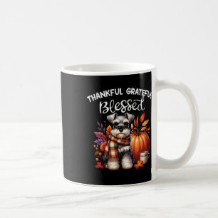 Miniature Schnauzer Hund Pumpkin Spice Lycklig Fal Kaffemugg