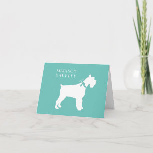 Miniature Schnauzer Hund Puppy Anteckningskort