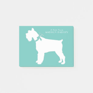 Miniature Schnauzer Hund Puppy Post-it Block