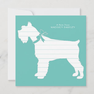 Miniature Schnauzer Hund Puppy Tack Kort
