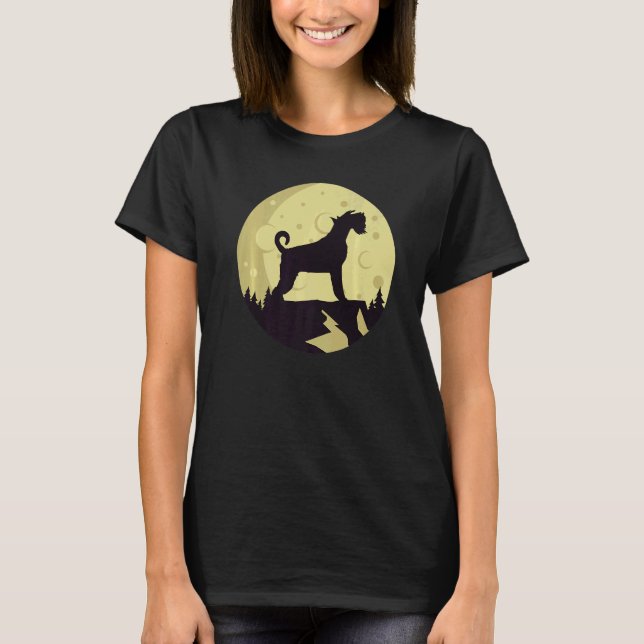 Miniature Schnauzer Hund Retro  2 T Shirt (Framsida)