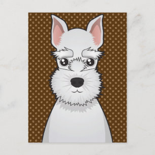 Miniature Schnauzer Hund Tassar Vykort