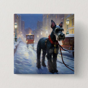 Miniature Schnauzer jul Festive Season Knapp