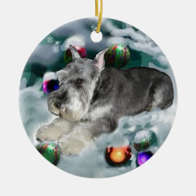 Miniature Schnauzer jul Gifts Ornament (Framsidan)