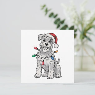 Miniature Schnauzer jul julen hundälskare present