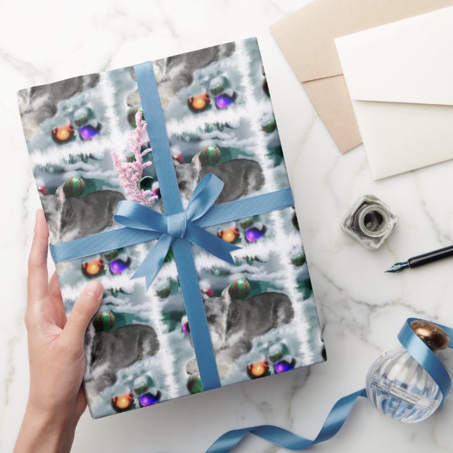 Miniature Schnauzer jul Presentpapper (Gifting)