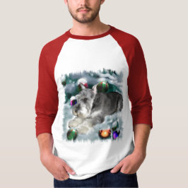 Miniature Schnauzer julgåvor Tee Shirt