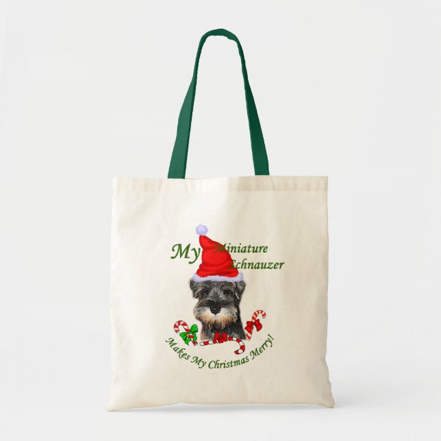Miniature Schnauzer julgåvor Tygkasse (Framsidan)