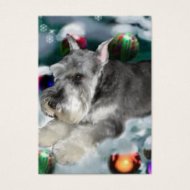 Miniature Schnauzer julgåvor Visitkort
