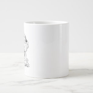 Miniature Schnauzer Kaffe Mugg, Hund Ägare Jumbo Mugg