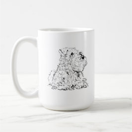 Miniature Schnauzer Kaffe Mugg, Hund Ägare Kaffemugg