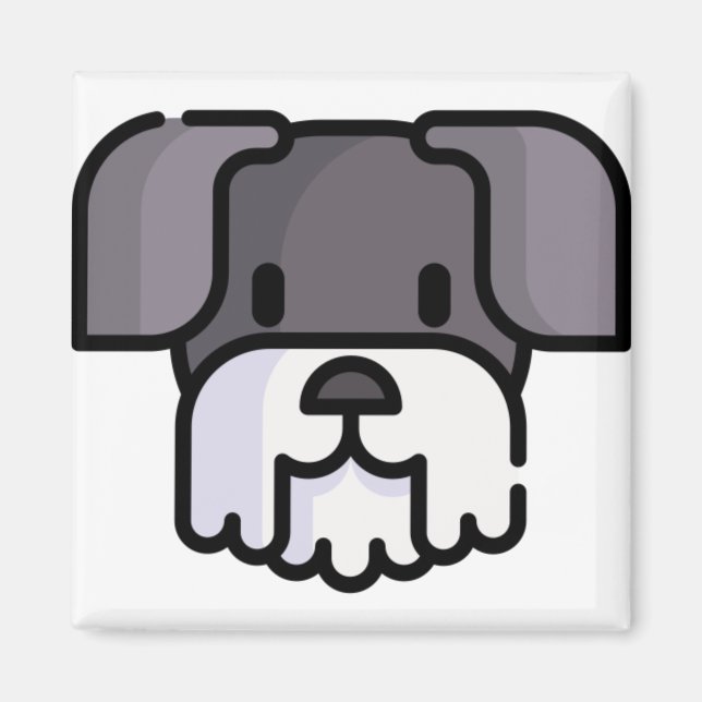 Miniature Schnauzer Magnet (Framsidan)