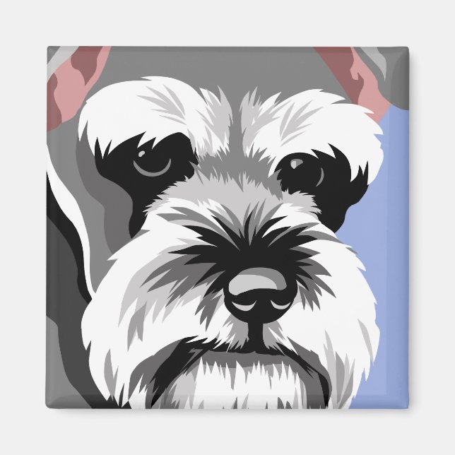 Miniature Schnauzer Magnets Magnet (Framsidan)