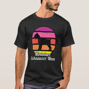 Miniature Schnauzer Mamma I Retro Mini Schnauzer T Shirt
