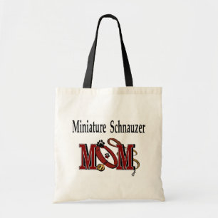 Miniature Schnauzer MAMMA Tote Bag Tygkasse