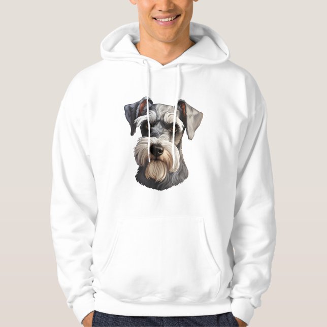 Miniature Schnauzer Manar Hoodie (Framsida)
