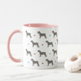 Miniature Schnauzer och Hearts Mugg