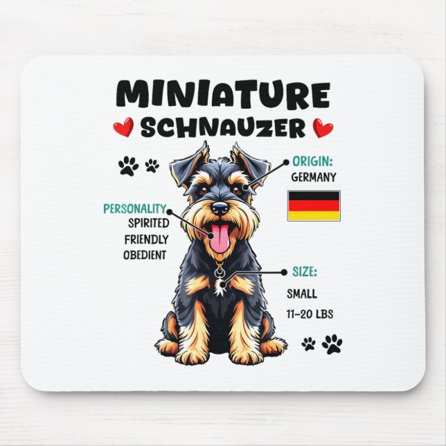 Miniature Schnauzer Owner Funny Mini Schnauzer Lov Musmatta (Framsidan)