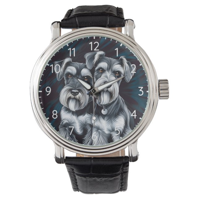 Miniature Schnauzer Pals Armbandsur (Framsida)