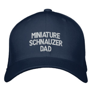 Miniature Schnauzer PAPPA Broderad Keps