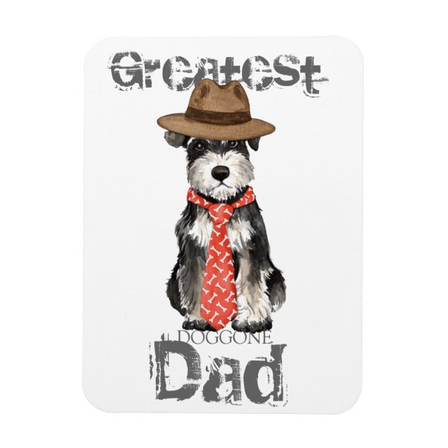 Miniature Schnauzer Pappa Magnet (Vertikal)