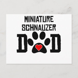 Miniature Schnauzer Pappa Vykort