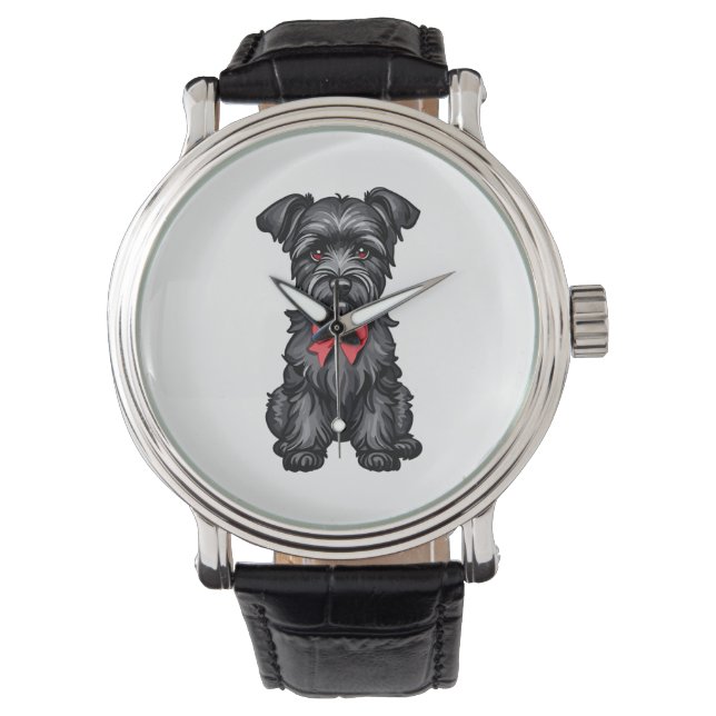 Miniature Schnauzer puppy Armbandsur (Framsida)