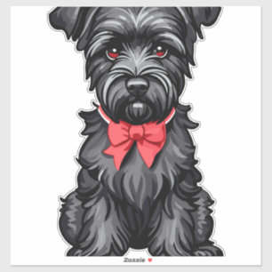 Miniature Schnauzer puppy Klistermärken