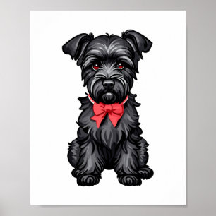 Miniature Schnauzer puppy Poster