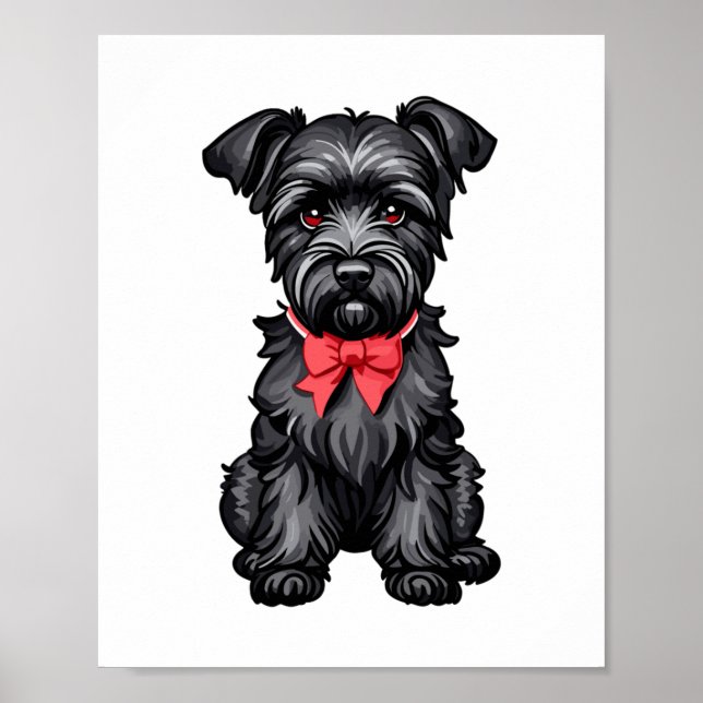 Miniature Schnauzer puppy Poster (Framsidan)