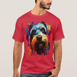 Miniature Schnauzer Rainbow T Shirt