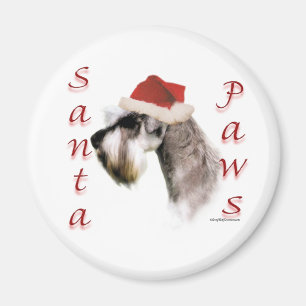 Miniature Schnauzer Santa Tassar Magnet