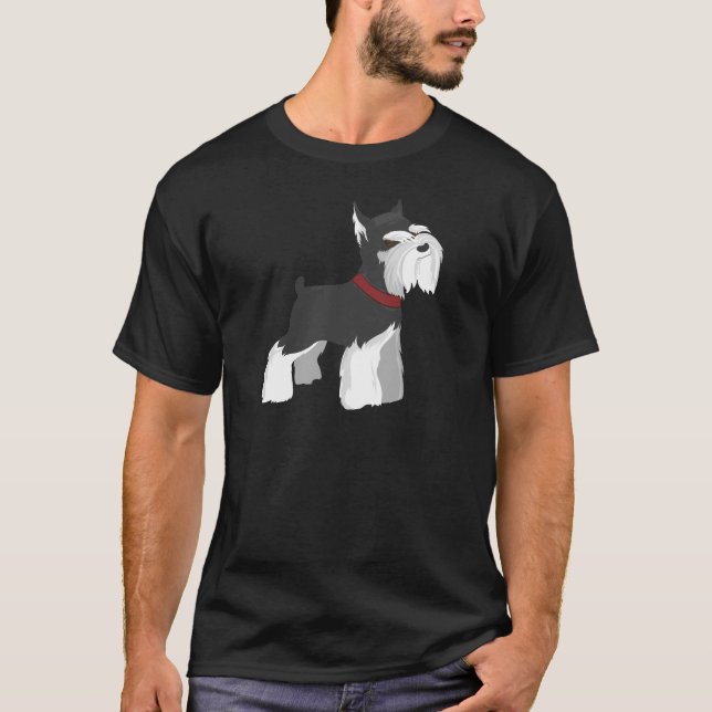 Miniature Schnauzer Shirt T-shirt (Framsida)