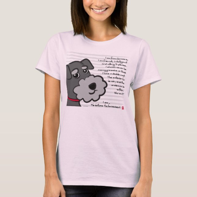Miniature Schnauzer T-shirt (Framsida)