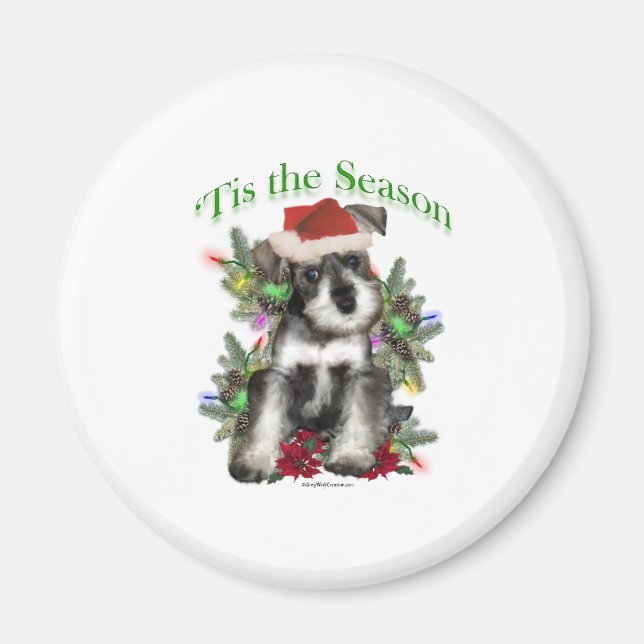 Miniature Schnauzer "Tis Magnet (Framsidan)