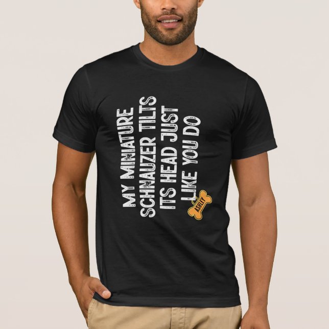 Miniature Schnauzer Tlits har precis som du. T Shirt (Framsida)