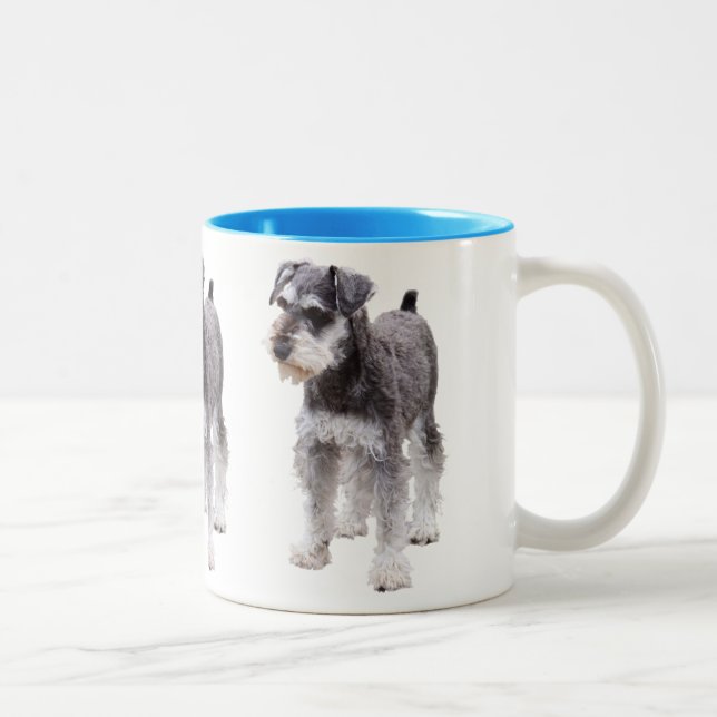 Miniature Schnauzer Två-Tonad Mugg (Höger)