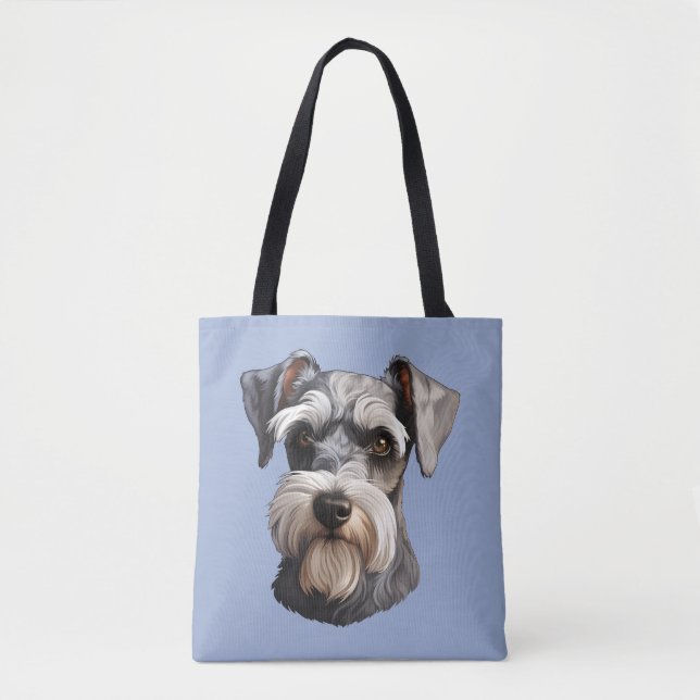 Miniature Schnauzer Tygkasse (Framsida)