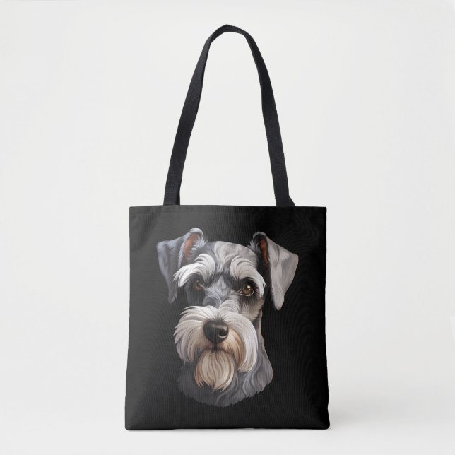Miniature Schnauzer Tygkasse (Framsida)