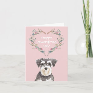 Miniature Schnauzer-Valentineser Helgkort