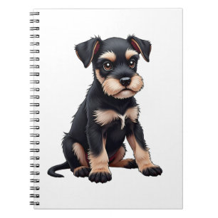 Miniature Schnauzer-valp (3) Anteckningsbok