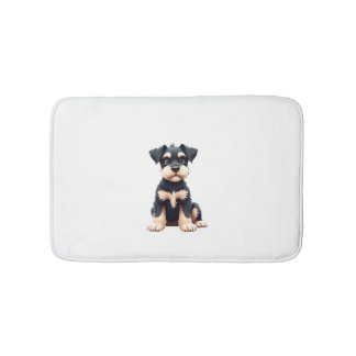 Miniature Schnauzer Valp (4) Badrumsmatta