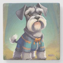 Miniature Schnauzer Wearing a Jacka Stenunderlägg