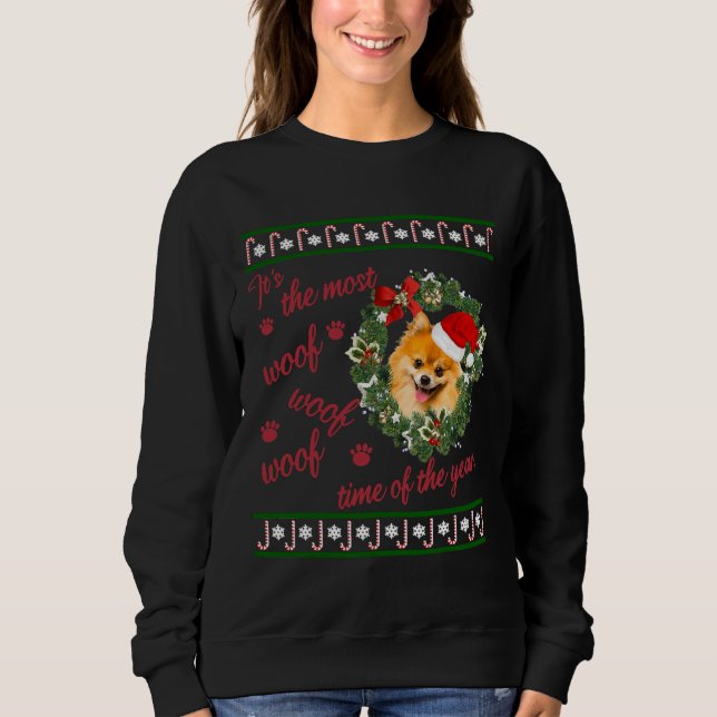 Miniature Spitz Pommern Merry T Shirt (Framsida)