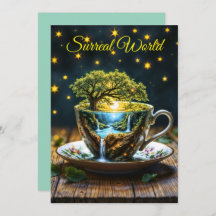 Miniature tekopp wonderland colorberíts art