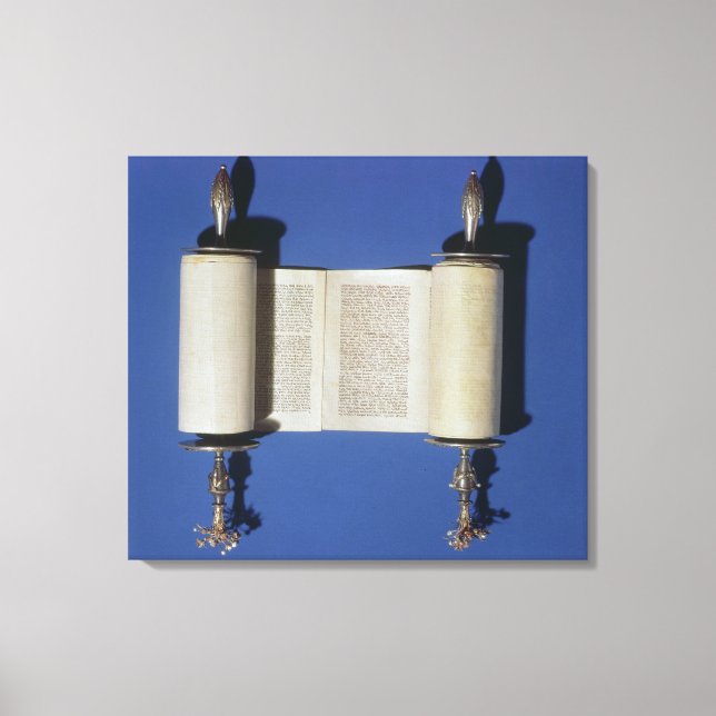 Miniature Torah Rulla, 1765 Canvastryck (Framsida)