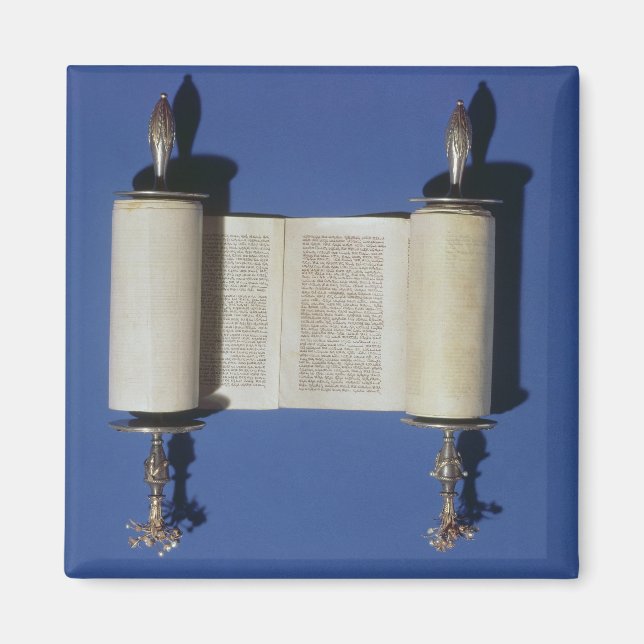 Miniature Torah Rulla, 1765 Magnet (Framsidan)
