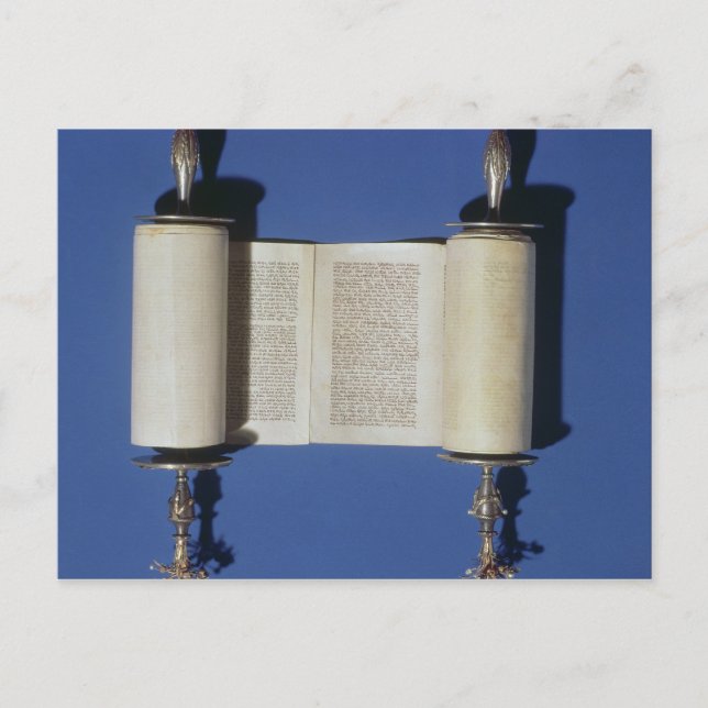 Miniature Torah Rulla, 1765 Vykort (Framsida)
