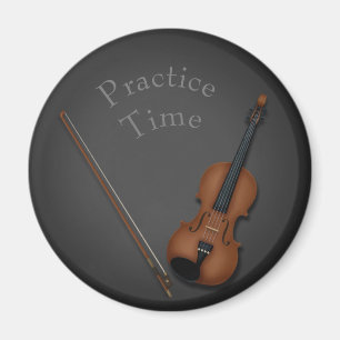Miniature Violin & Bow Inside Personlig Magnet