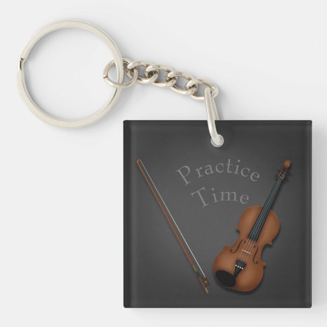 Miniature Violin & Bow Personlig Musician's (Framsidan)